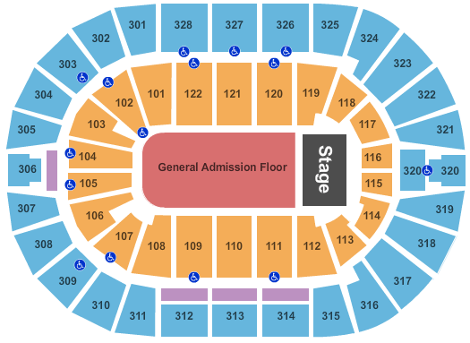 BOK Center Linkin Park Seating Chart